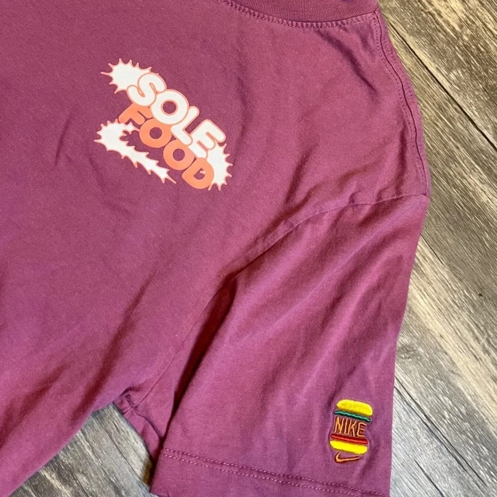 Nike Sole Food Graphic Tee Burger Box Pink‎ Streetwear T-Shirt Size Small